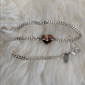 HRH Collection Hemetite/Rose Gold Choker $25